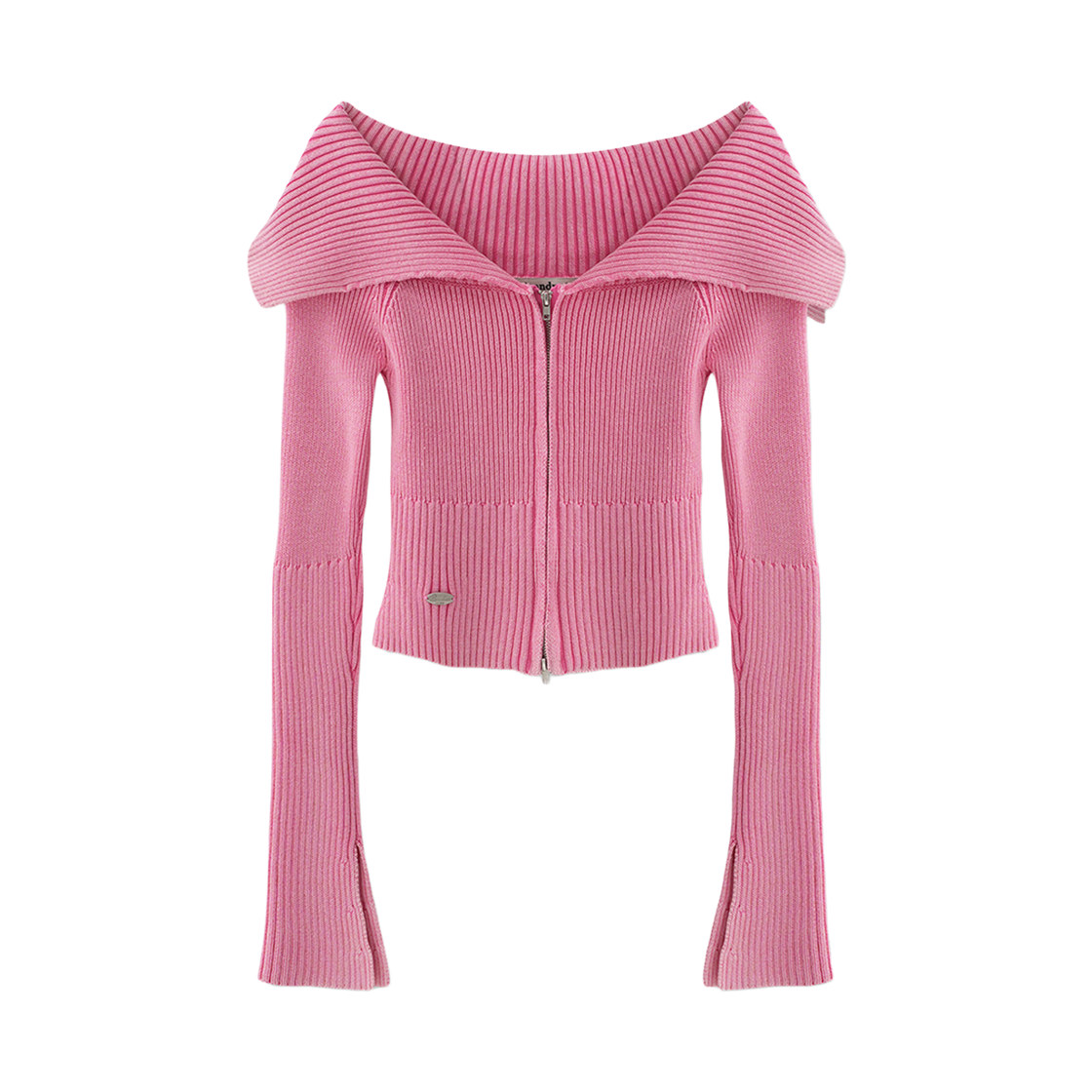 VV43KN08PK AVANDRESS Julie Pigment Knit Zip-Up PINK