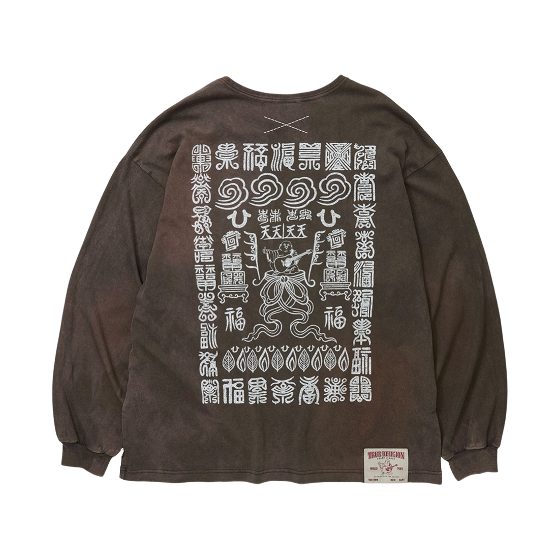 트루릴리젼 탈리스만 워시드 롱슬리브 - 브라운(True Religion Talisman Washed Long Sleeve - Brown) - 2