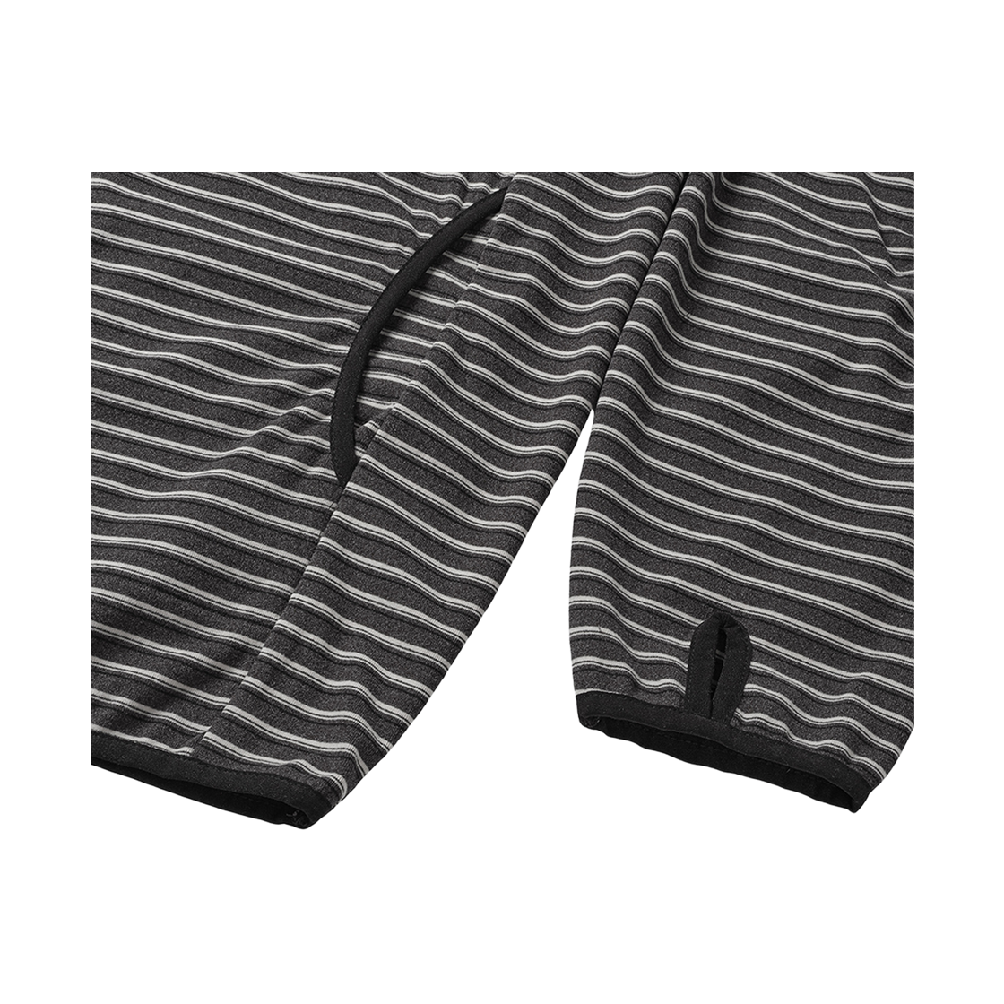 노디 멀티 스트라이프 플리스 후디 차콜(NODI Multi Stripe Fleece Hoodie Charcoal) - 4