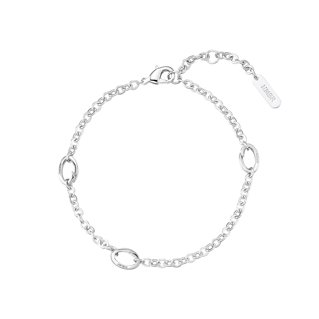 넘버링 #6916 트리플 코일 스테이션 브레이슬릿 실버(NUMBERING #6916 Triple Coil Station Bracelet Silver) - 1