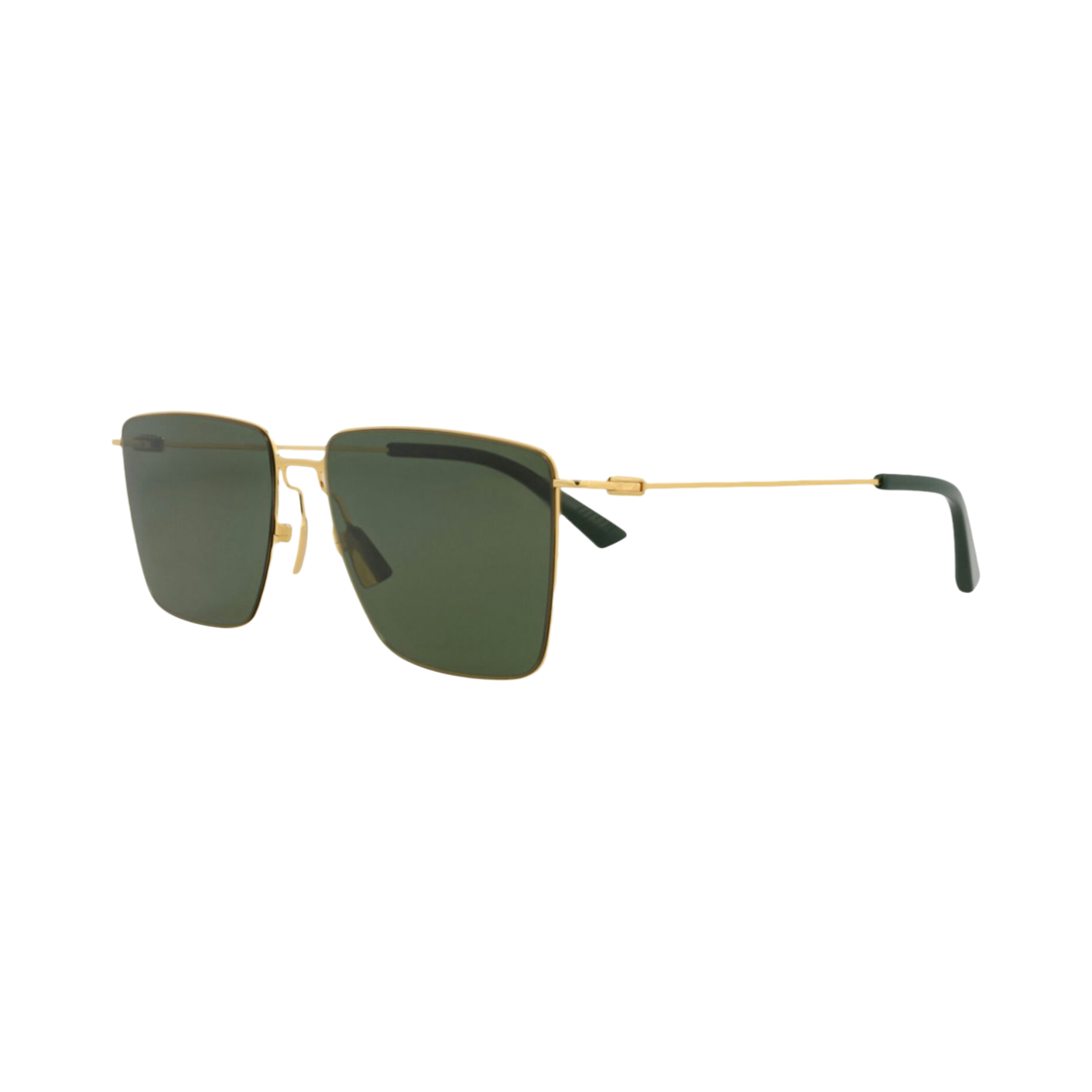 보테가 베네타 스퀘어 아세테이트 선글라스 골드 그린(Bottega Veneta Square Acetate Sunglasses Gold Green) - 2