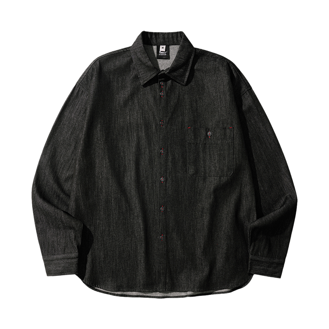 HHLS3604_black_29 TWN Sinsere Denim Shirts Black HHLS3604