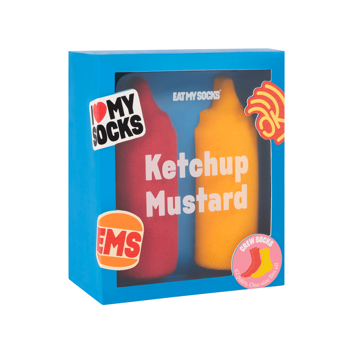 Eat My Socks 3D Ketchup Mustard Eat My Socks 3D Ketchup&Mustard (2 pairs)