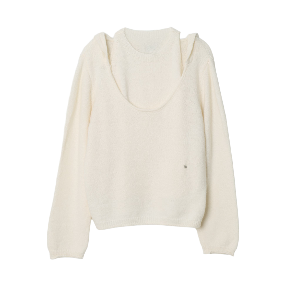 P0000TSU maisonlehar Groove Knit Set (Cardigan+Sleeveless) 2color