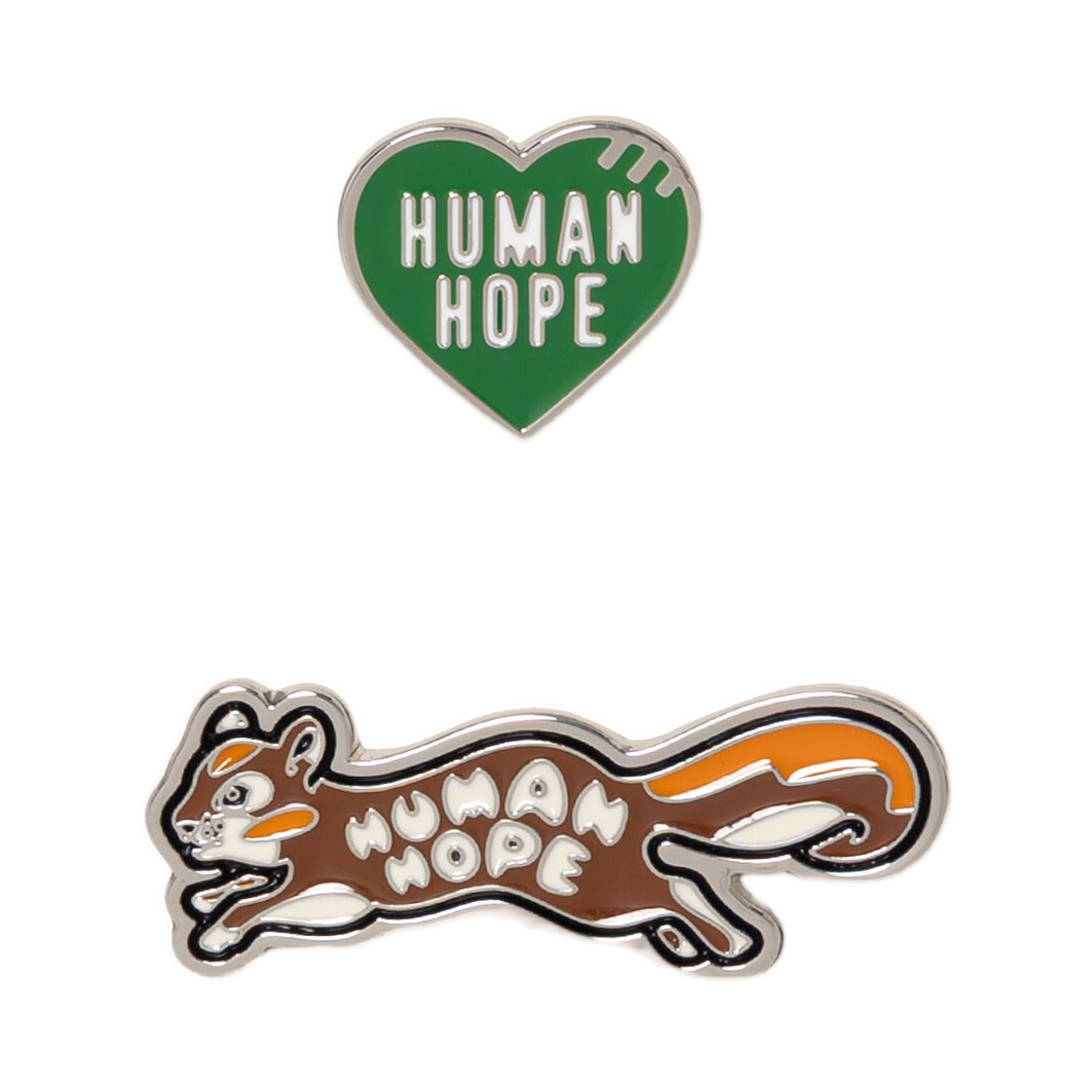XX31GD003 Human Made Human Hope Pins Green