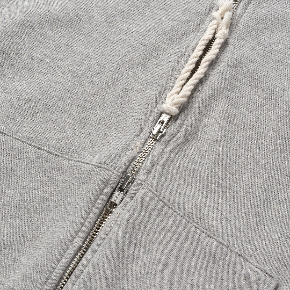 노디 올드 마그넷 후드 집업 멜란지 그레이(NODI Old Magnet Hood Zip up Melange Gray) - 6