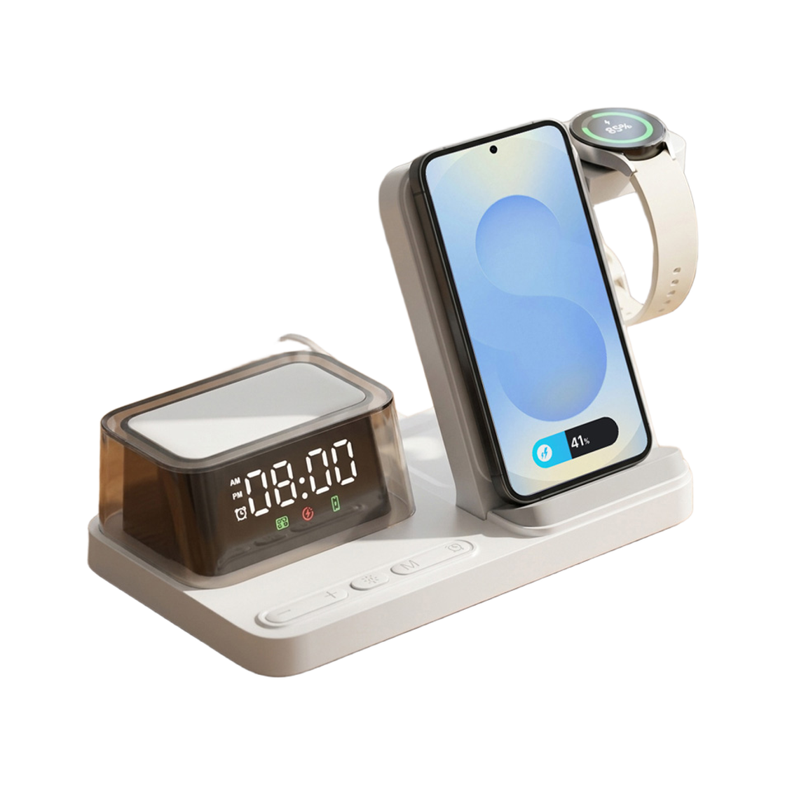 알로코리아 클락 5in1 멀티 고속 무선 충전기 UC520W(AlloKorea Clock 5-in-1 Multi Fast Wireless Charger UC520W) - 2
