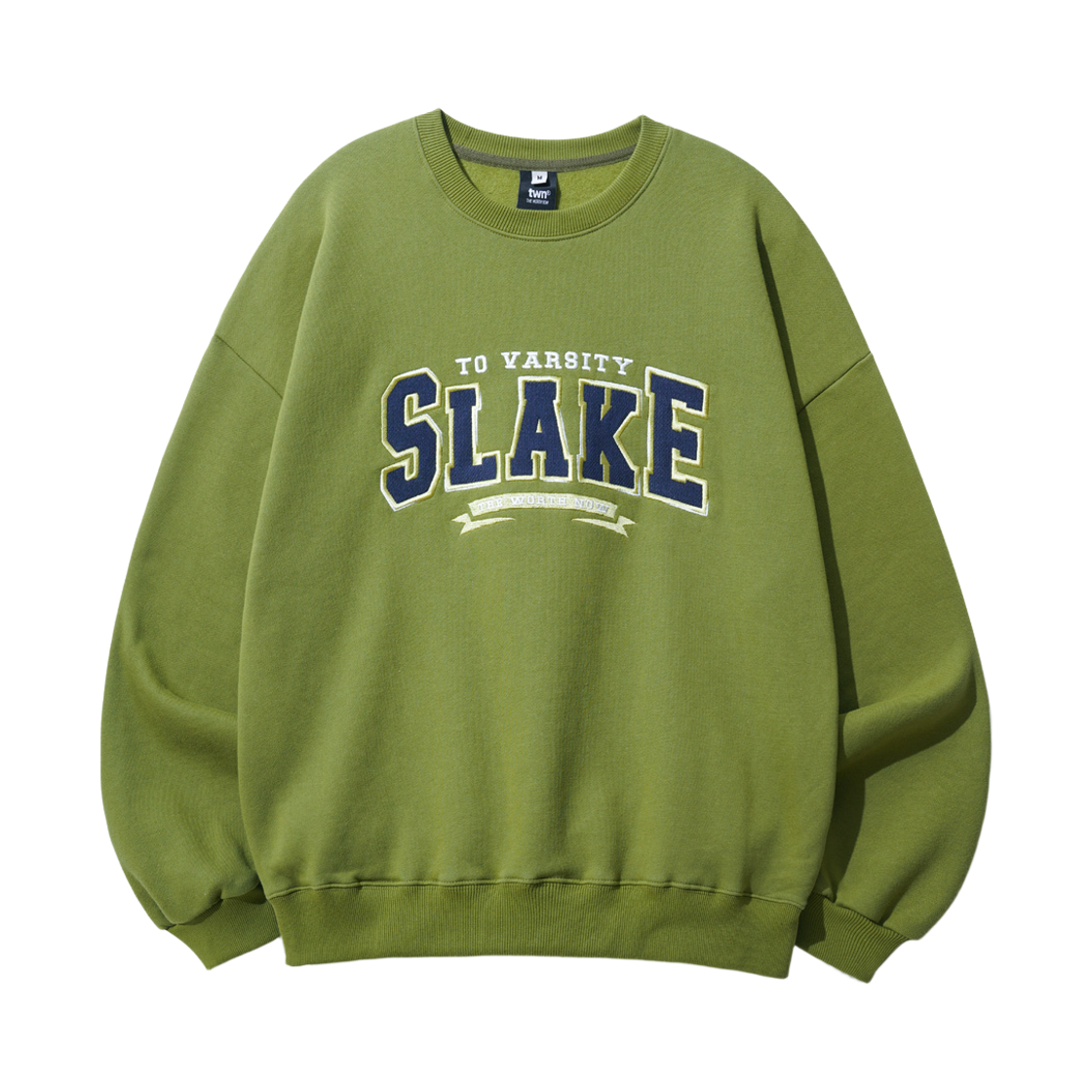 티떠블유엔 슬레이크 맨투맨 올리브 HHMT3469(TWN Slake Sweat Shirts Olive HHMT3469)