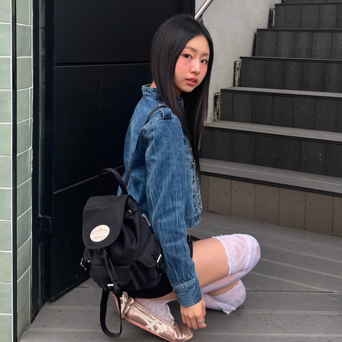 라츠유 노스텔지아 퍼키 백팩 블랙(LOTS YOU Nostalgia Perky Backpack Black) - 3