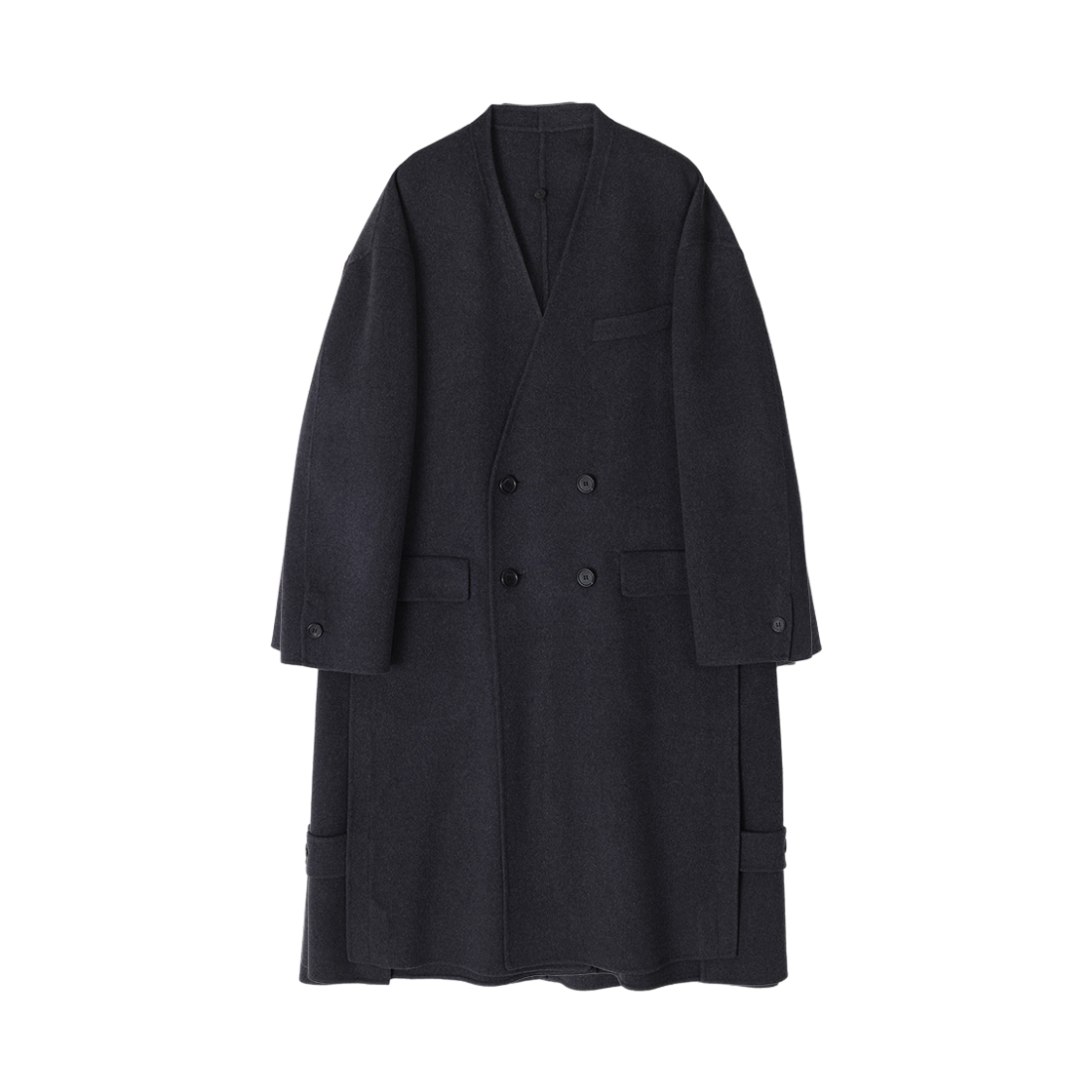 송지오 컬렉션 인터록 핸드메이드 코트 다크 그레이(SONGZIO COLLECTION Interlock Handmade Coat Dark Grey) - 3