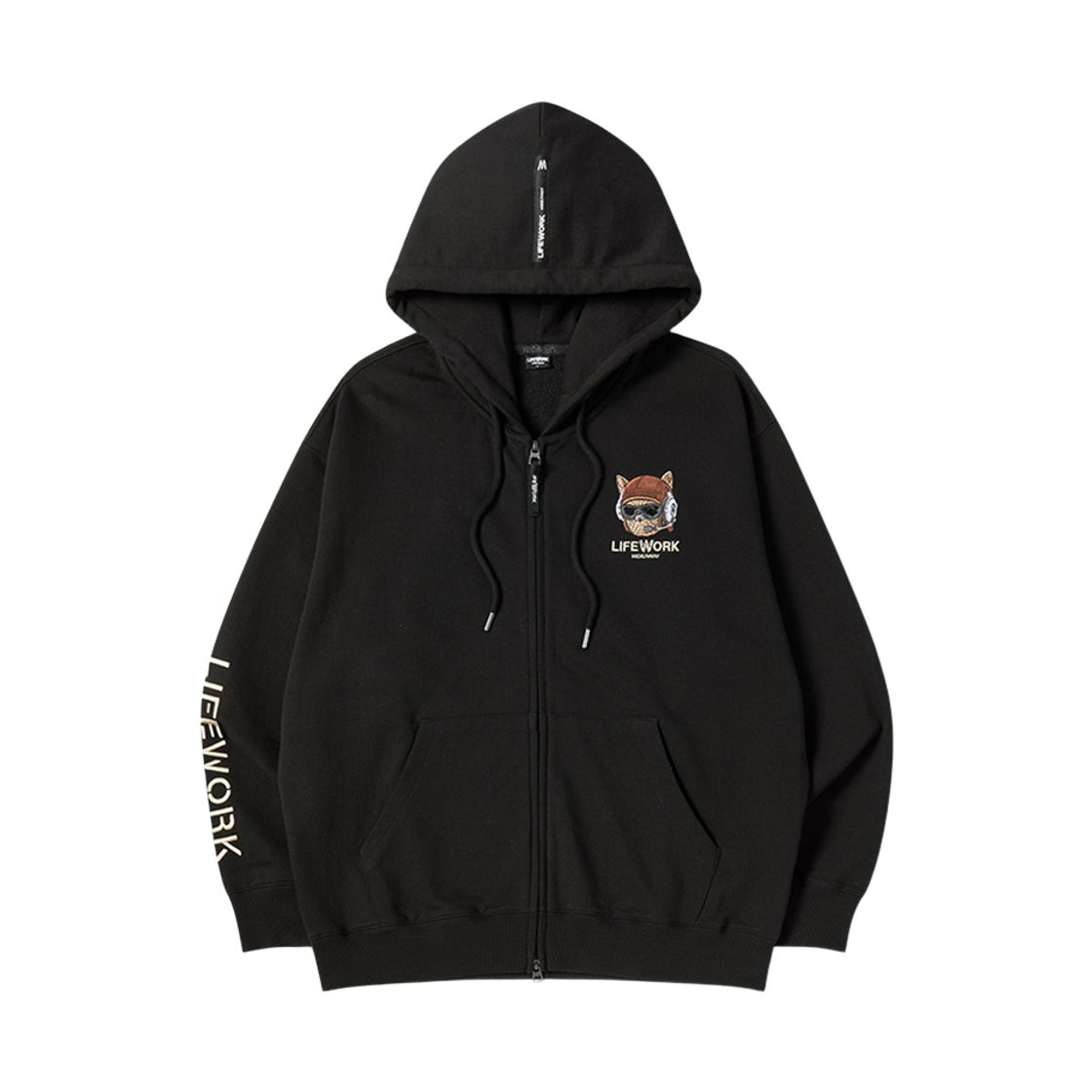 라이프워크 윙 아플리케 힙독 후드 집업_LW263ZT107(Lifework Wing Applique Hip-Back Hoodie Zip-up_LW263ZT107)