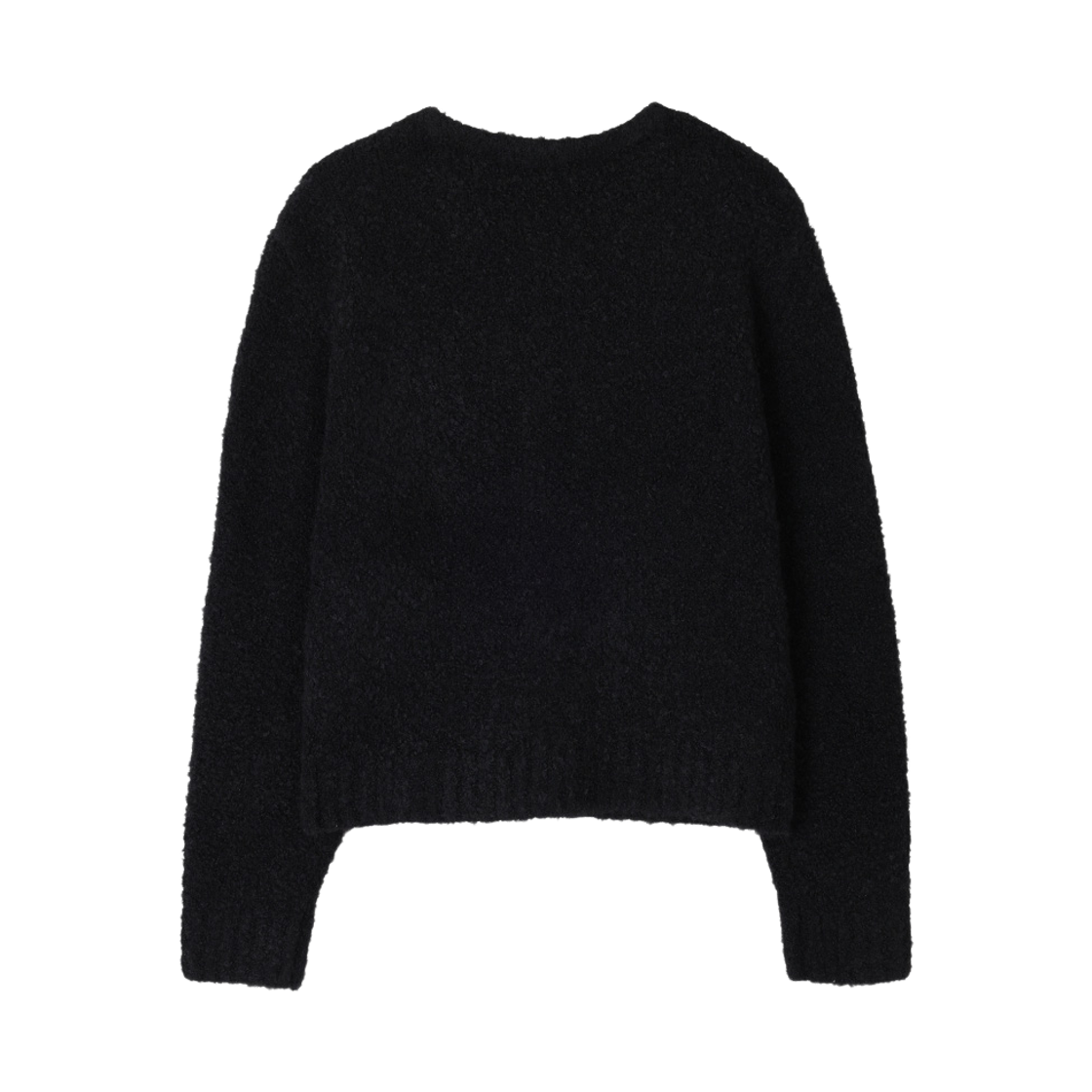 송지오 지제로 부클 브이넥 가디건 블랙(SONGZIO ZZERO Boucle V Neck Cardigan Black) - 2