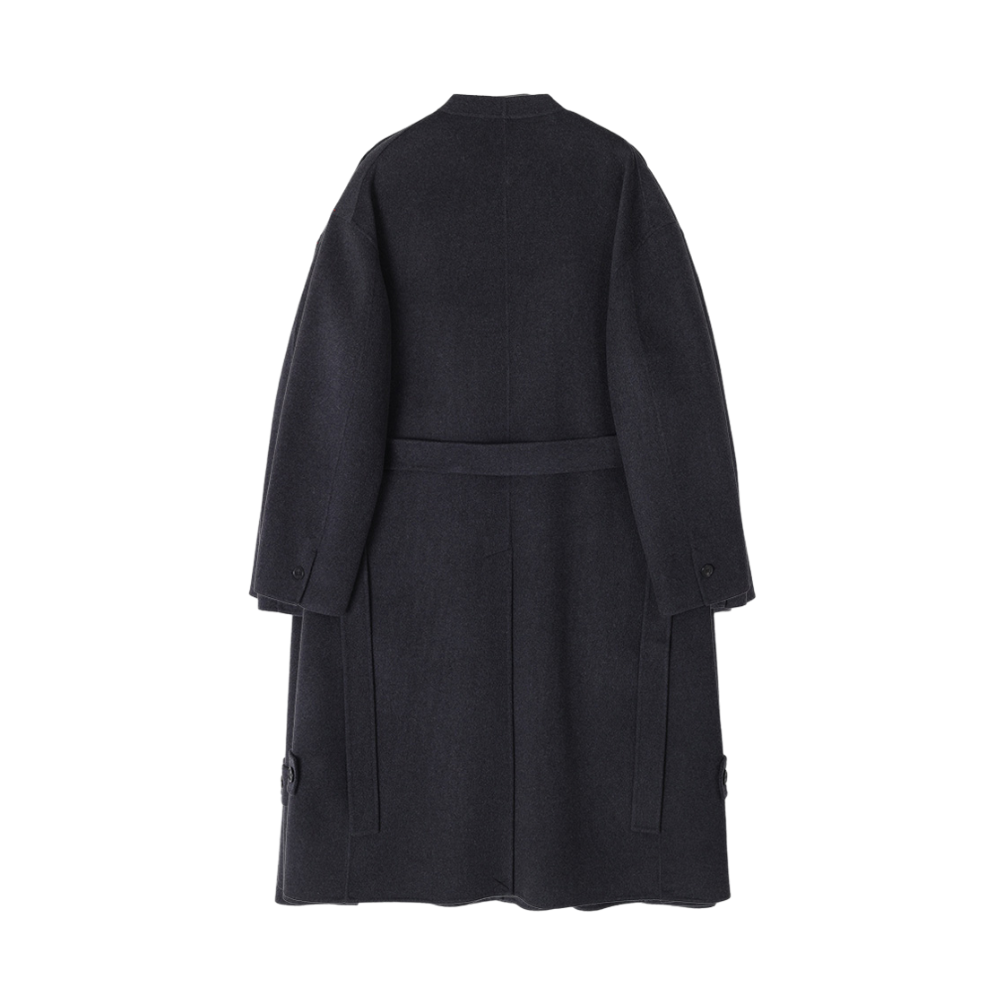 송지오 컬렉션 인터록 핸드메이드 코트 다크 그레이(SONGZIO COLLECTION Interlock Handmade Coat Dark Grey) - 4