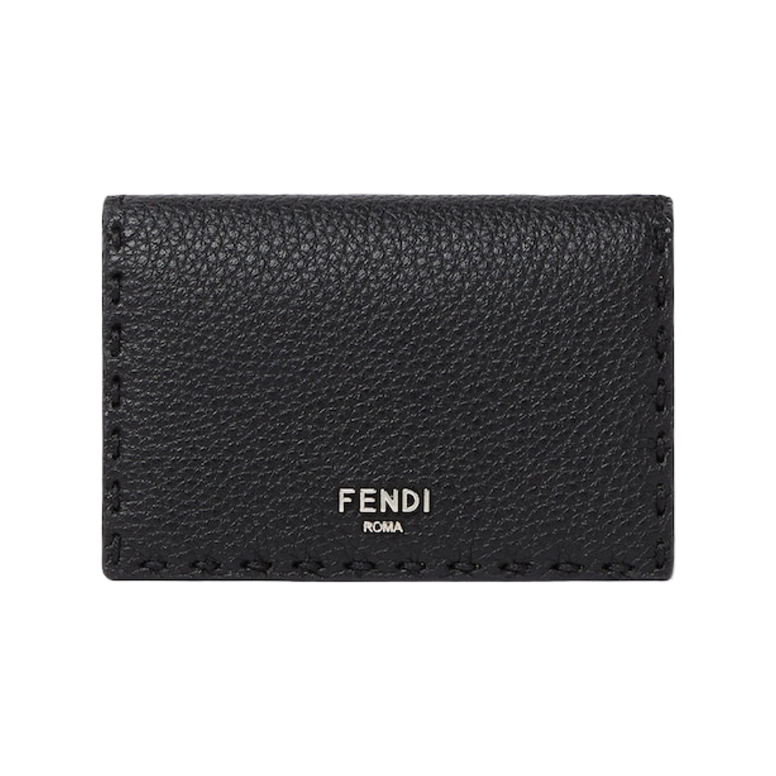 7M0222AW2FF0R2A Fendi Celeria Card Wallet Black Sunflower