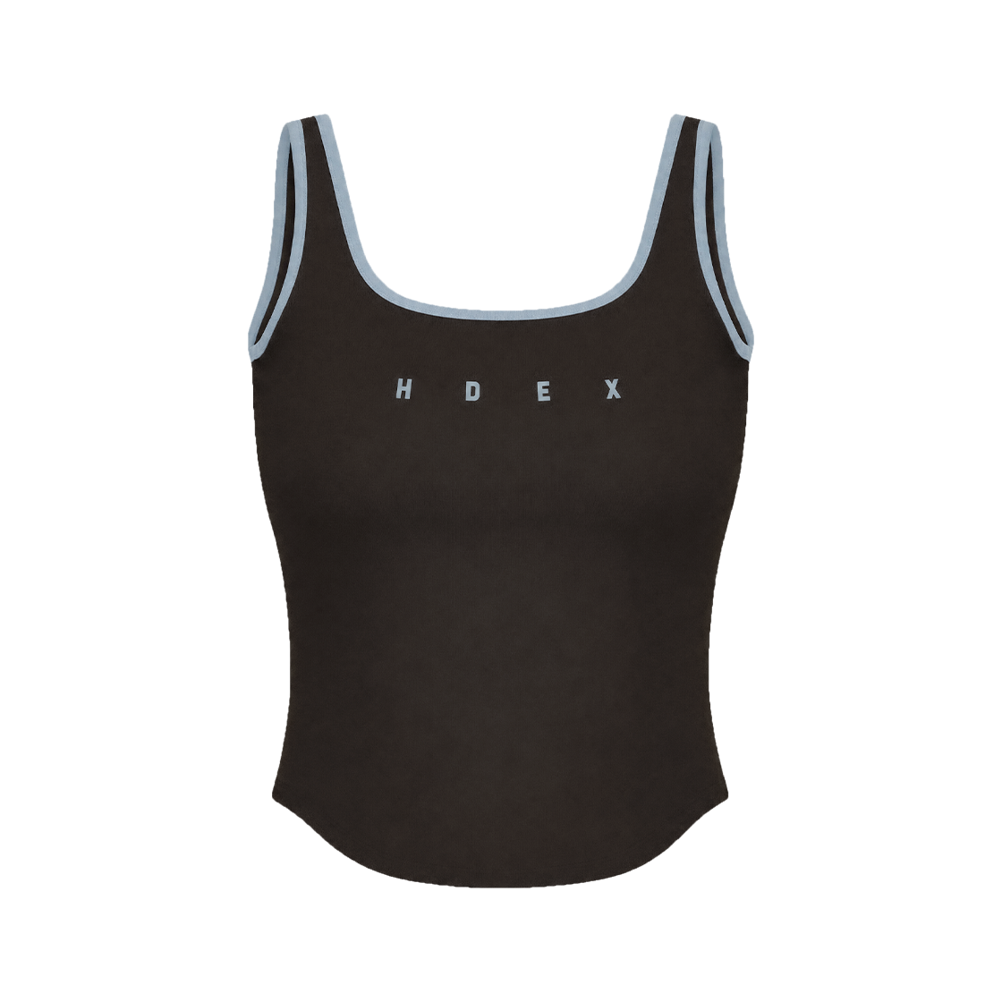 에이치덱스 소피 스퀘어넥 크롭 브라탑 브라운(HDEX Sophie Square-Neck Crop Bra Top Brown)