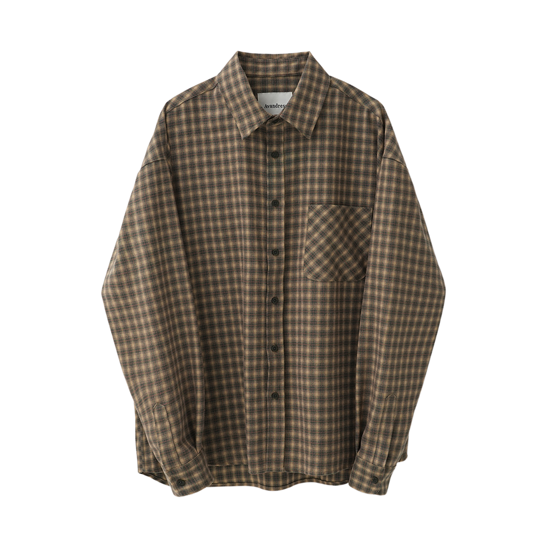 어반드레스 힐 체크 셔츠 딥 베이지(AVANDRESS Hill Check Shirt DEEP BEIGE)