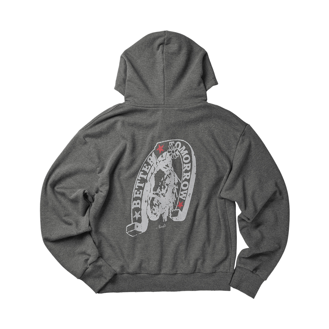 노디 올드 마그넷 후드 집업 차콜 멜란지(NODI Old Magnet Hood Zip up Charcoal Melange) - 1
