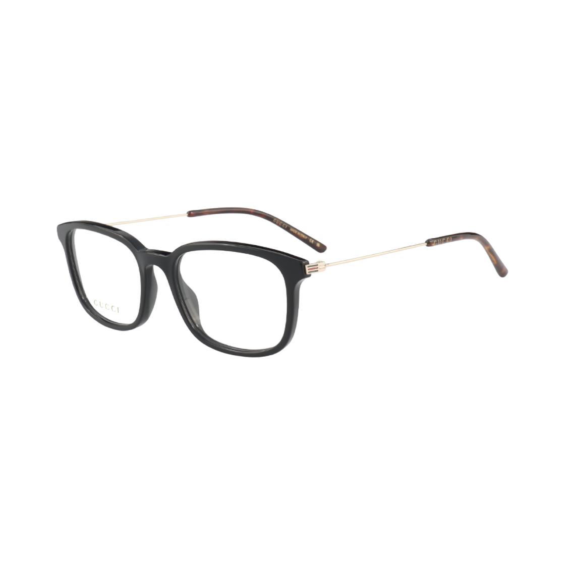 GG1577O-001 Gucci Square Frame Acetate Eyeglasses Black