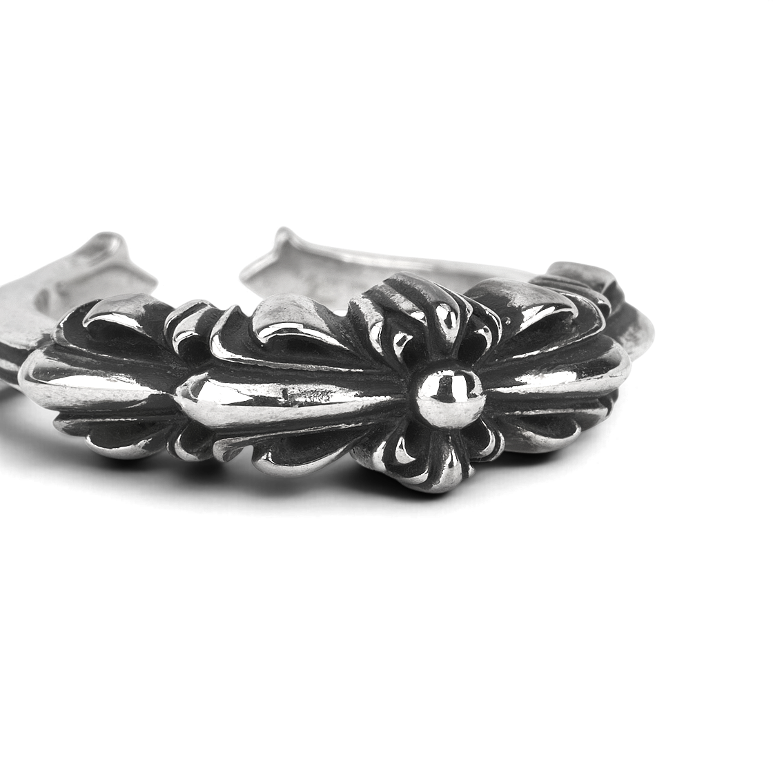 크롬하츠 베이비 클래식 더블 플로럴 링 실버(Chrome Hearts Baby Classic Double Floral Ring Silver) - 4