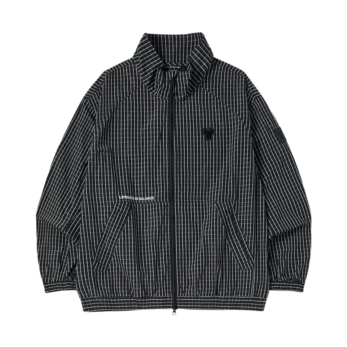 라이프워크 그리드 패턴 집업 점퍼_LW262JP420(Lifework Grid Pattern Zip-up Jumper_LW262JP420) - 2