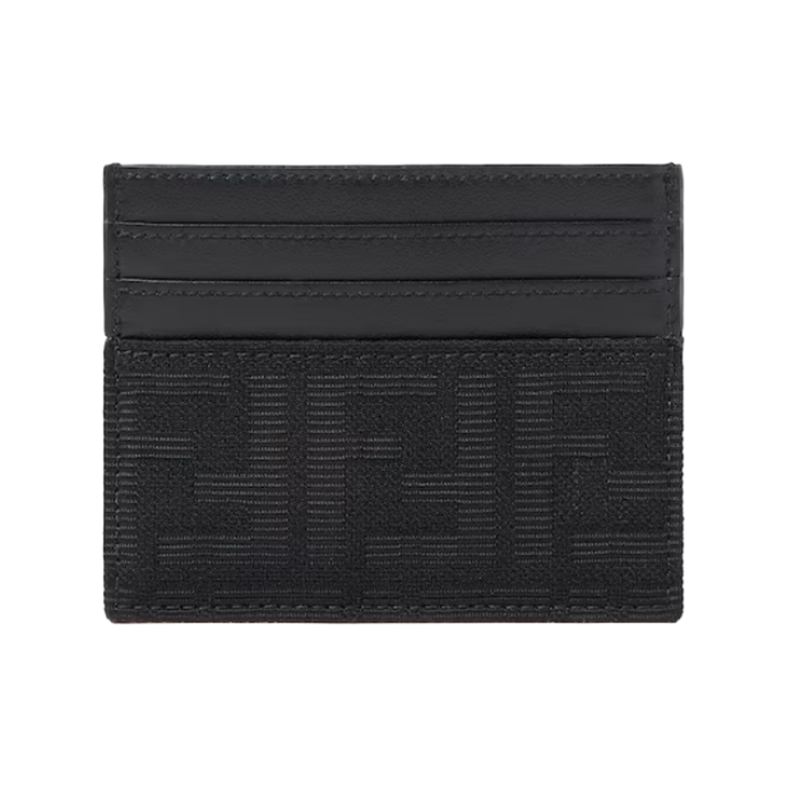 7M0164B16FF0QA1 Fendi FF Jacquard Card Holder Black