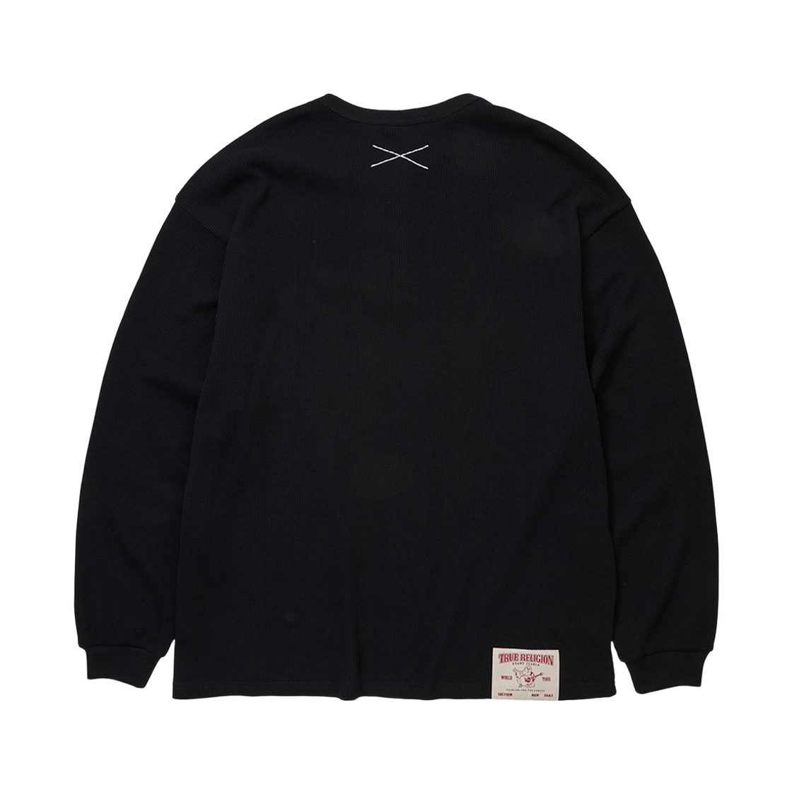 트루릴리젼 와플 헨리넥 롱슬리브 - 블랙(True Religion Waffle Henley Long Sleeve - Black) - 2