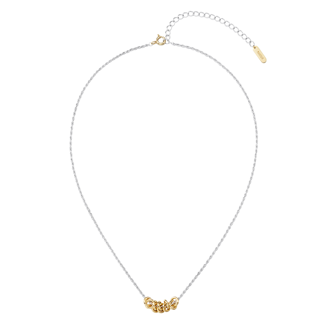 넘버링 #4811 멀티 코일 펜던트 네크리스 콤비(NUMBERING #4811 Multi Coil Pendant Necklace Combi)
