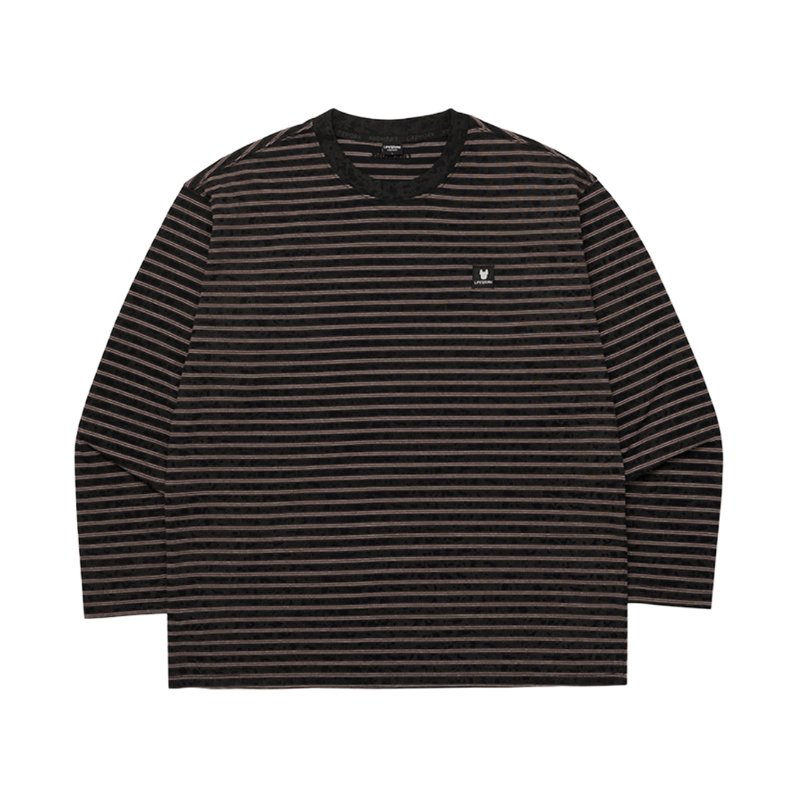 LW263TL410 Lifework Vintage Square Stripe Long Sleeve T-shirt_LW263TL410