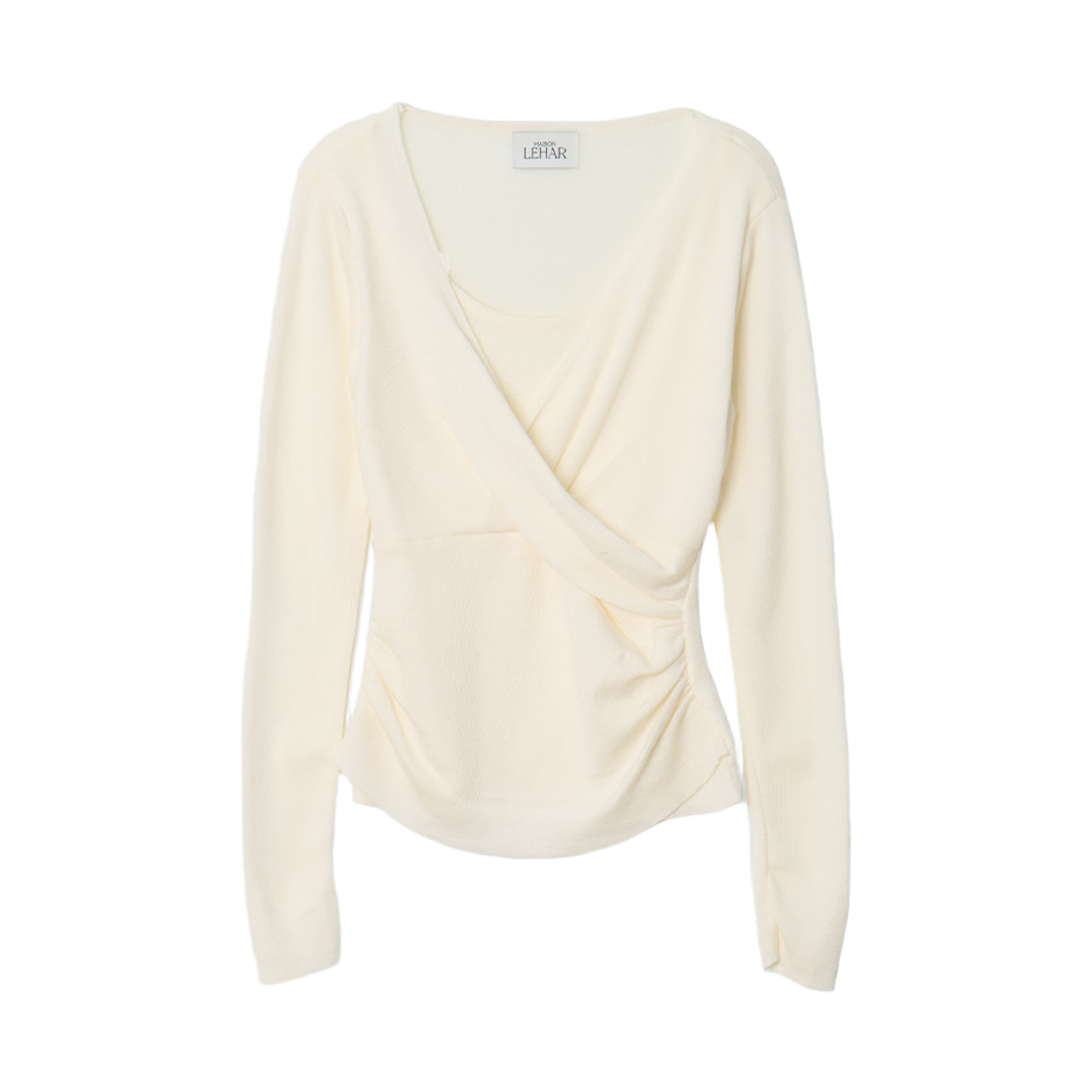 메종르하르 헬레나 랩 니트 4color(maisonlehar Helena Wrap Knit 4color) - 4