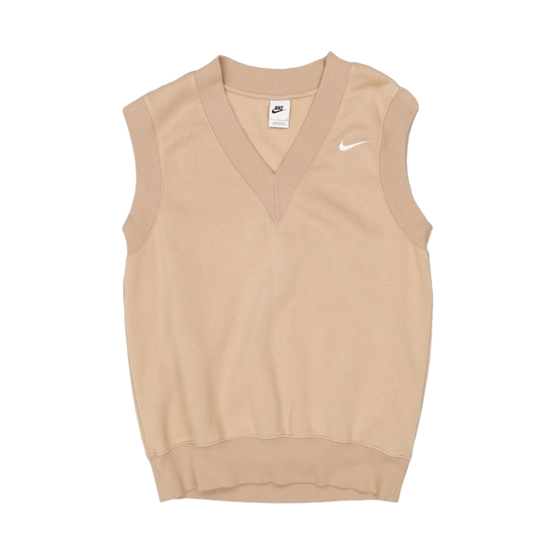 DQ6760-200 (W) Nike NSW Phoenix Fleece Oversized Vest Hemp White - Asia