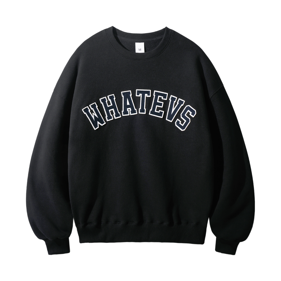 HHMT3522_black_29 TWN Whatevs Sweat Shirts Black HHMT3522