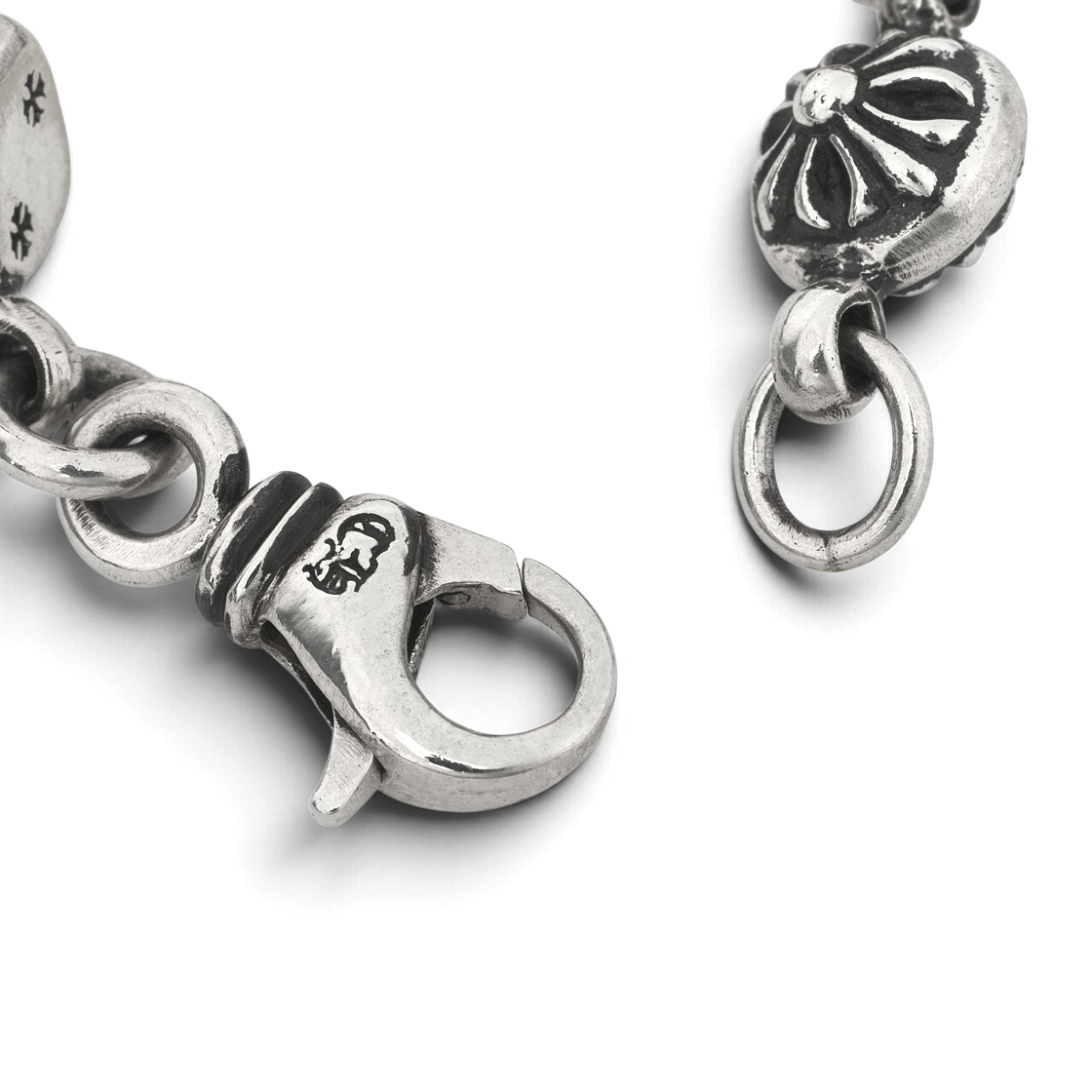 크롬하츠 다이스 앤 크로스 볼 브레이슬릿 실버(Chrome Hearts Dice and Cross Ball Bracelet Silver) - 5