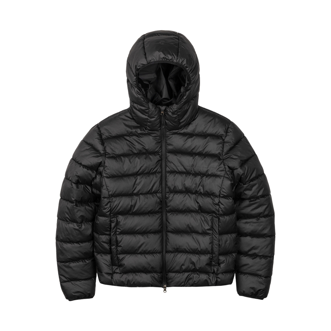 Clothes52 NUART STUDIO Solid Hooded Light Puffer Jacket Black
