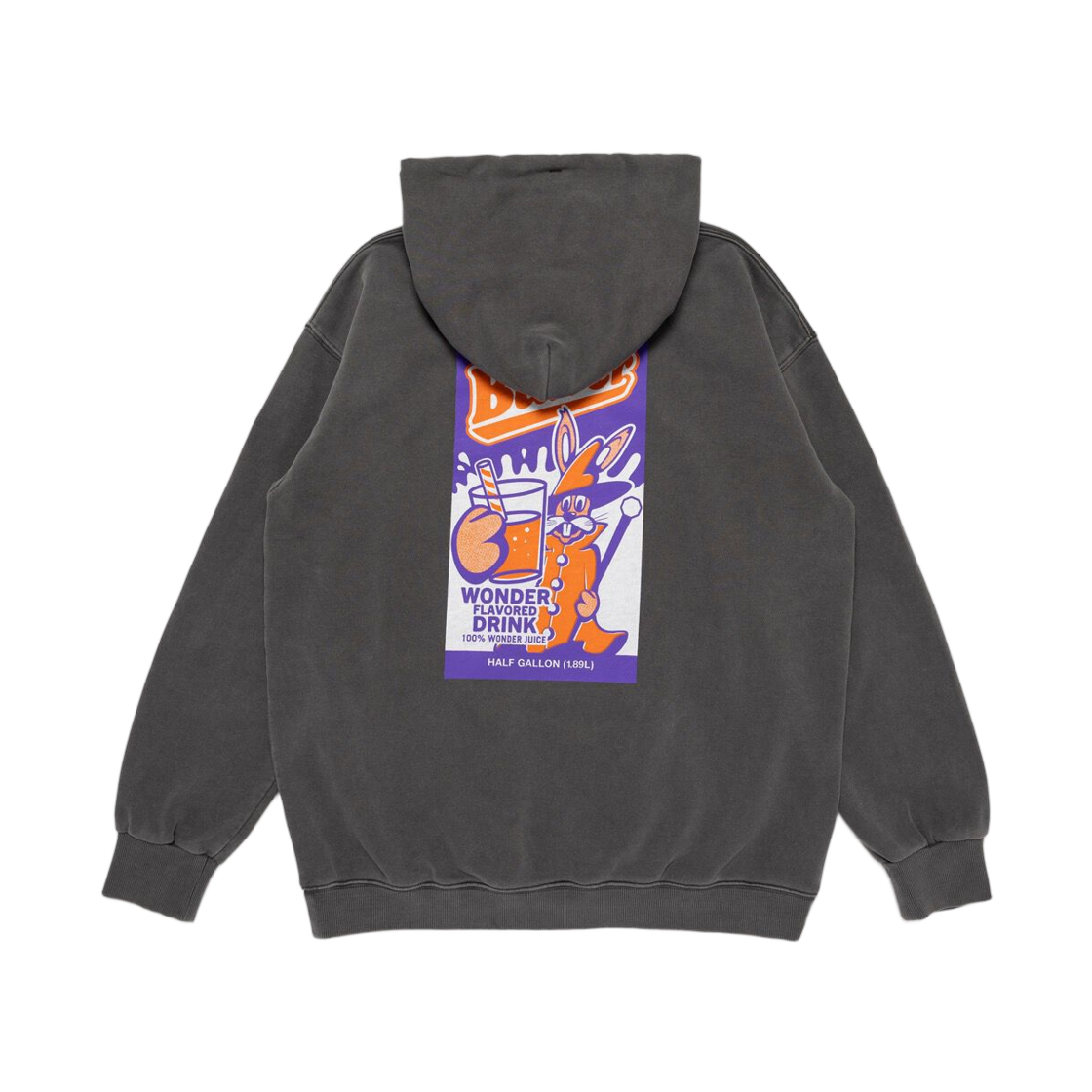 버퍼 밀크 풀 오버 후드 블랙(Buffer Milk Pull Over Hoody Black) - 1