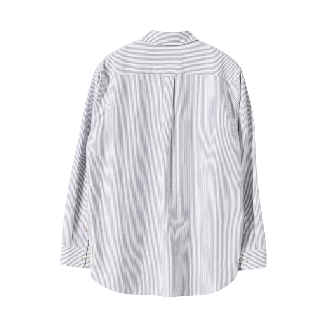 건지울른스 옥스포드 브리티쉬 아미 셔츠 그레이 스트라이프(Guernsey Woollens Oxford British Army Shirt Light Blue) - 2