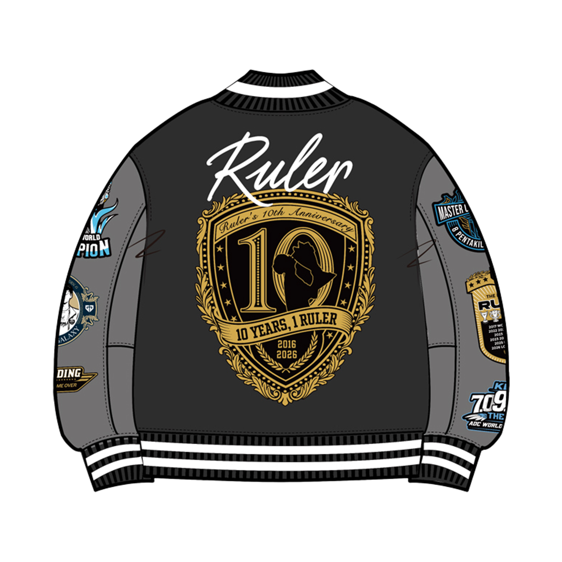 젠지 룰러 10주년 스페셜 자켓 블랙(Gen.G Ruler 10th Anniversary Special Jacket Black) - 2