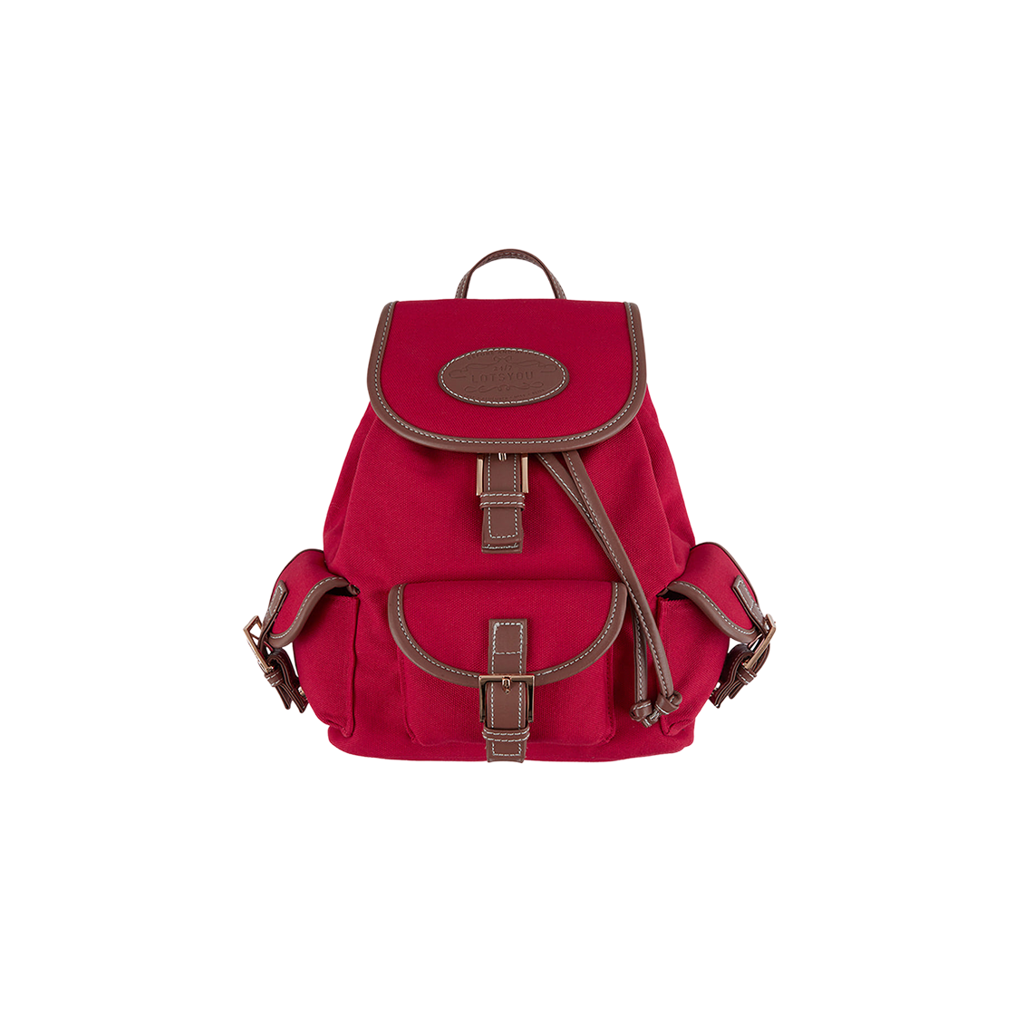 LOTI5BAW531ORD LOTS YOU Nostalgia Canvas Backpack Red