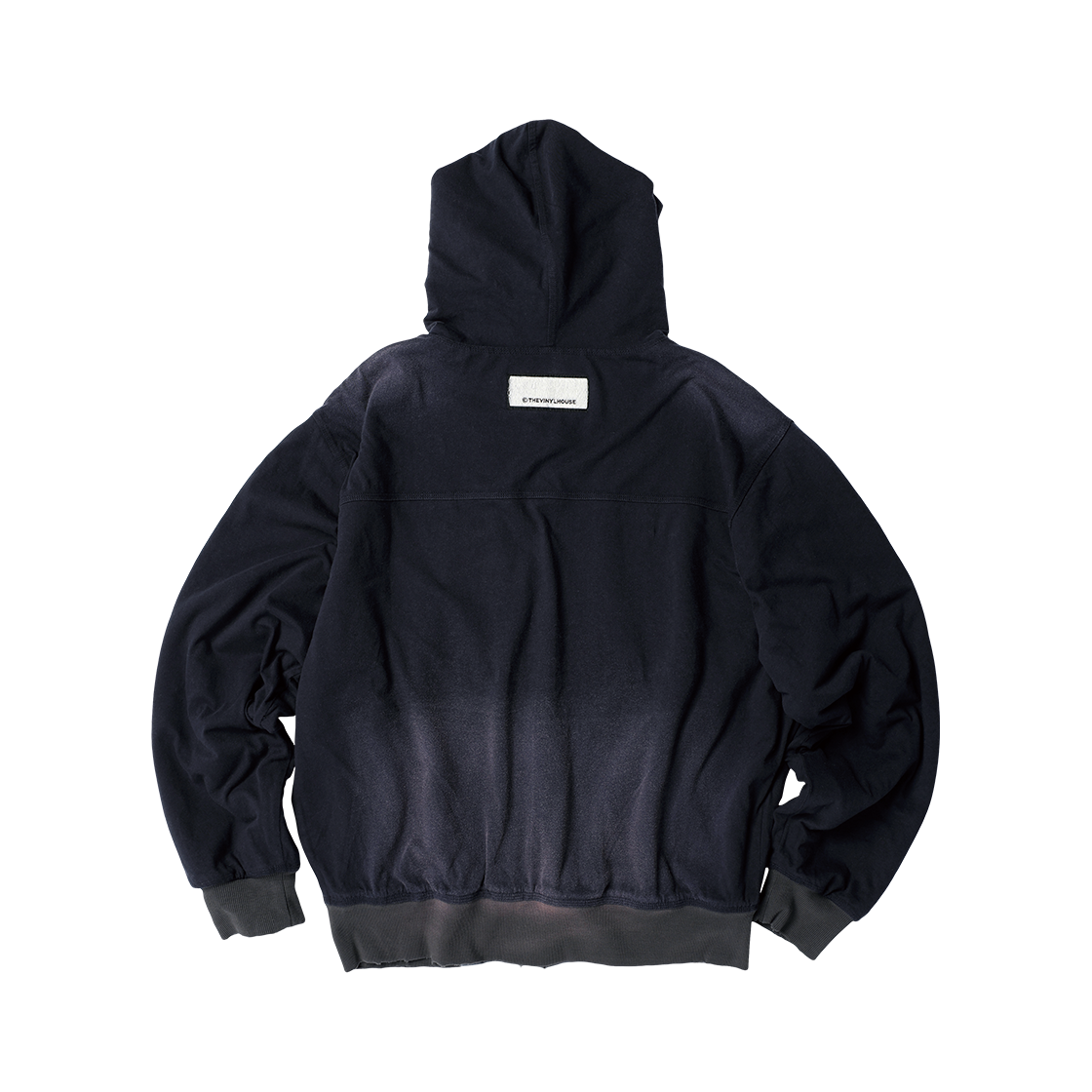 더바이닐하우스 리버서블 체크 후디 집업 네이비(Thevinylhouse Reversible Check Hoodie Zip-Up Navy) - 3