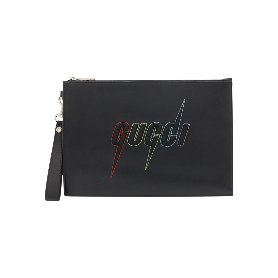 ITD7R3V38R3A Gucci Blade Logo Strap Clutch