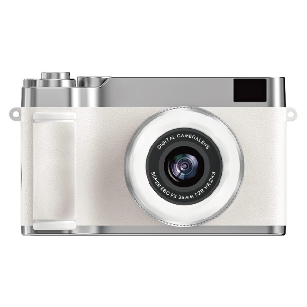 Lumi Digital Camera, White NUART Lumi Ring Light Flip Folding Digital Camera, White