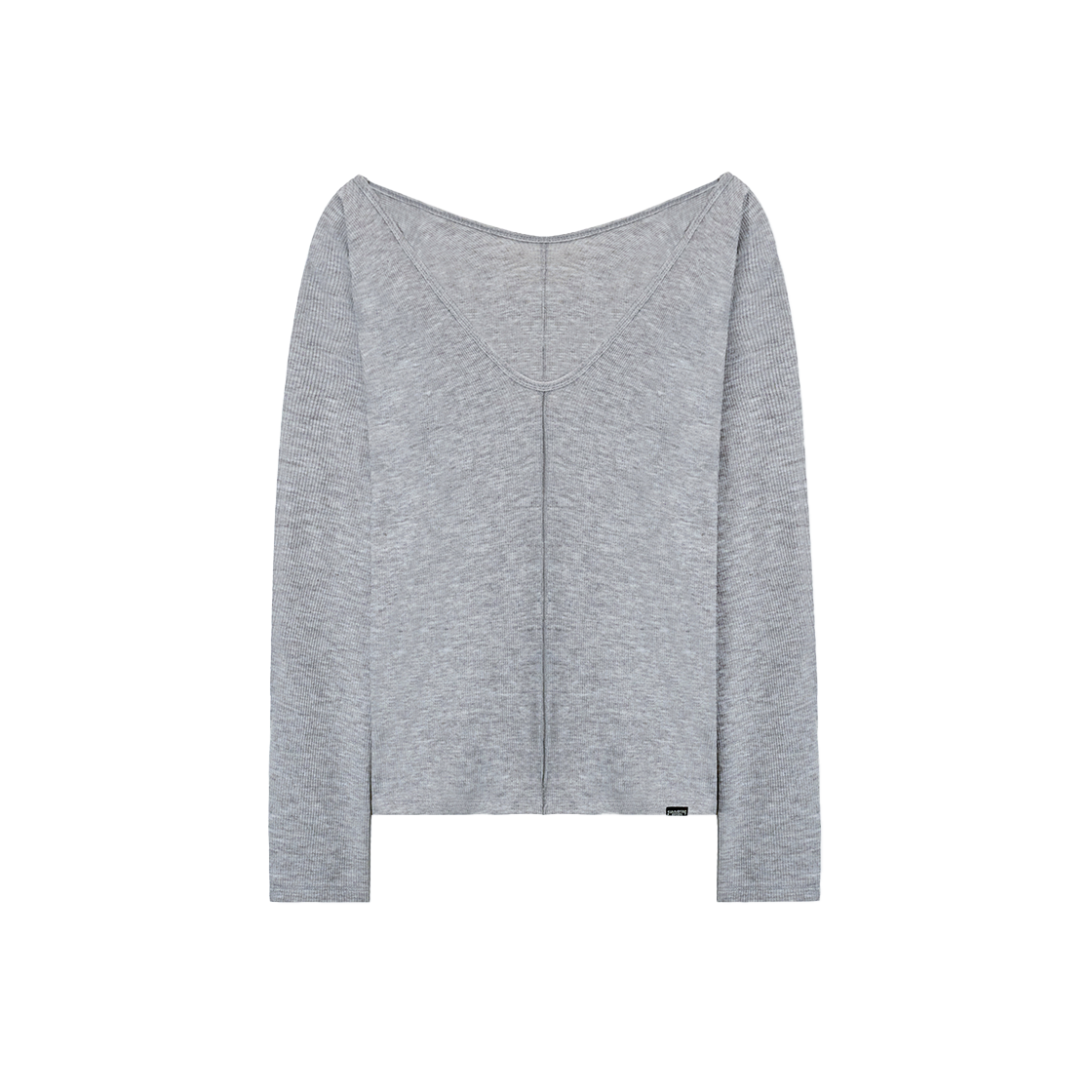 SW2F4TO11MG symmetric percent Ballet 2-way Warm-up Top Melange Grey