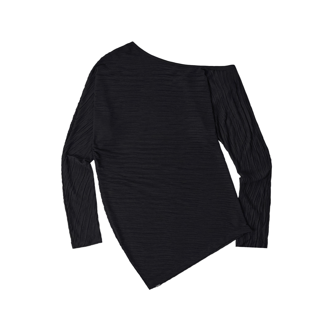 시메트릭 퍼센트 언발란스 플리츠 탑 블랙(symmetric percent Unbalance Pleated Top Black) - 2