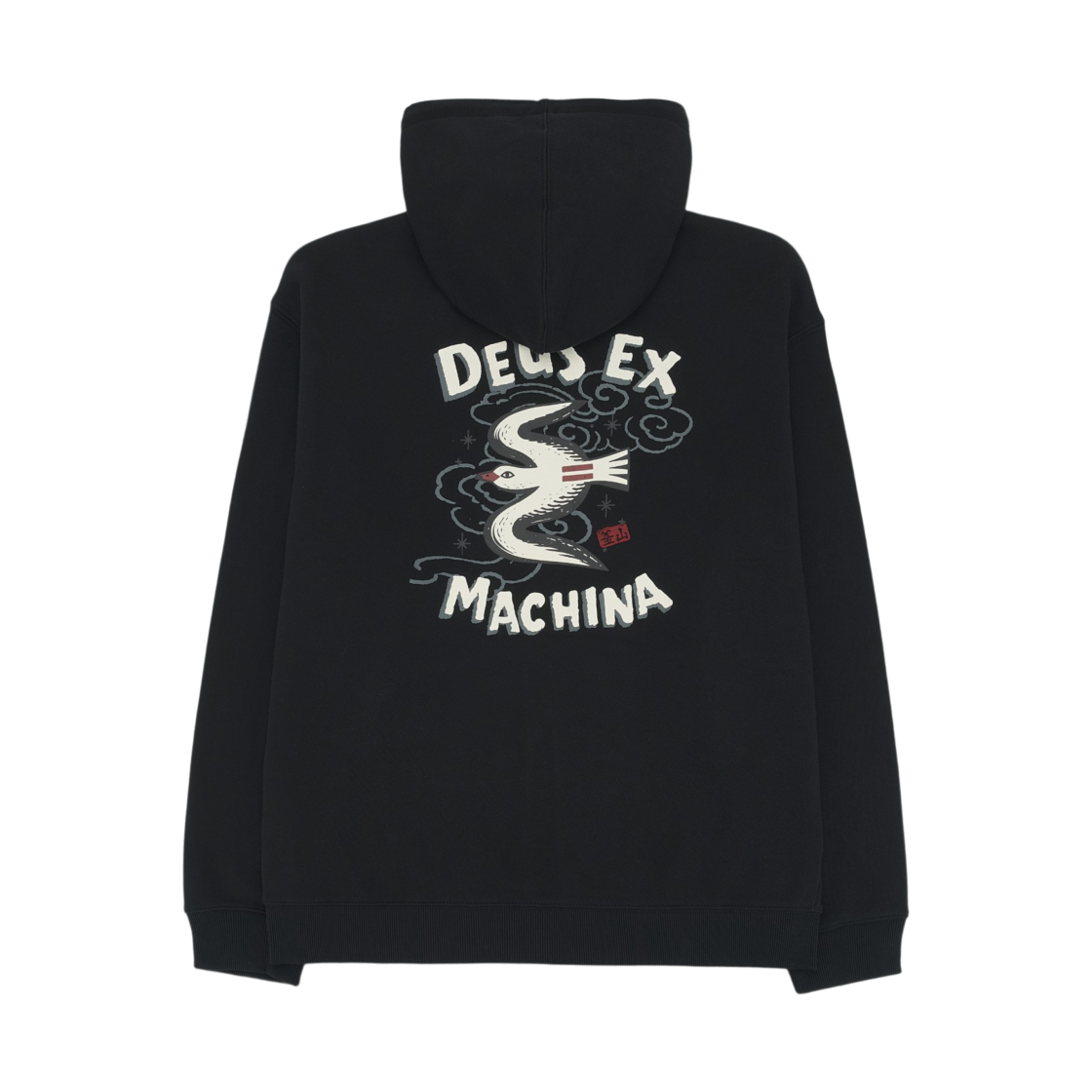 D263UZH092-099 Deus Ex Machina Busan Exclusive Hoodie Zip Up Black