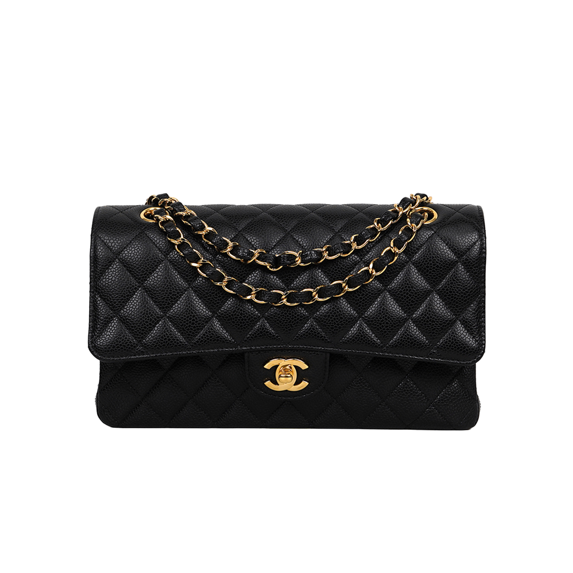 ITROD9LL9G8J Chanel Classic Caviar Medium Black Wallet