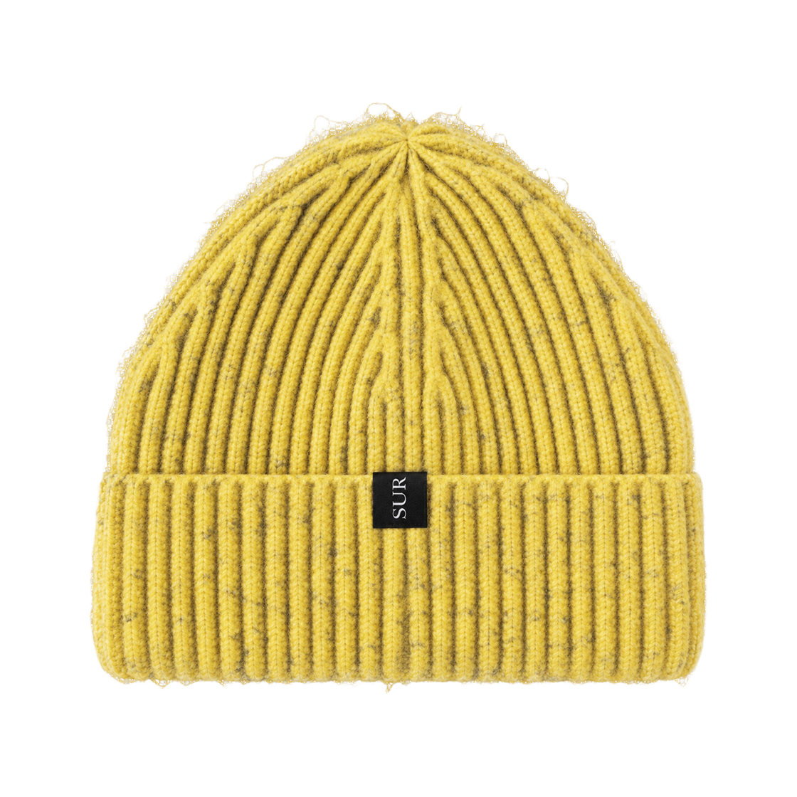 [주문제작] 써저리 플레이드 클로버 로고 비니 머스타드([주문제작] Surgery Frayed Clover Logo Beanie Mustard) - 2
