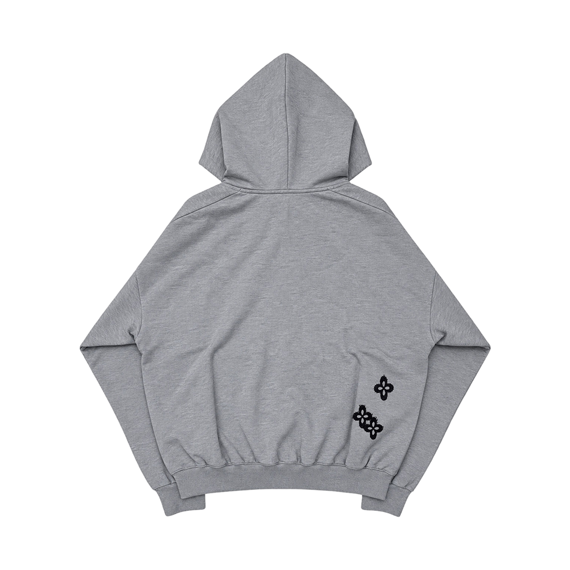 [주문제작] 써저리 팬츠 슬리브스 리메이크 후드 자켓 아이보리([주문제작] Surgery Frayed Clover Logo Hood Jacket Grey) - 2
