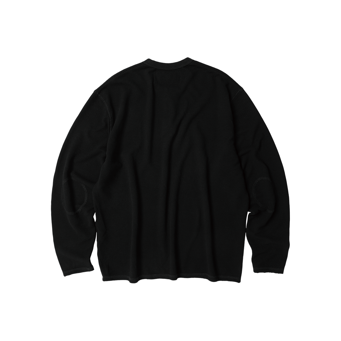 더바이닐하우스 와플 디테일 긴팔 티셔츠 블랙(Thevinylhouse Waffle Detail Ls Tee Black) - 2