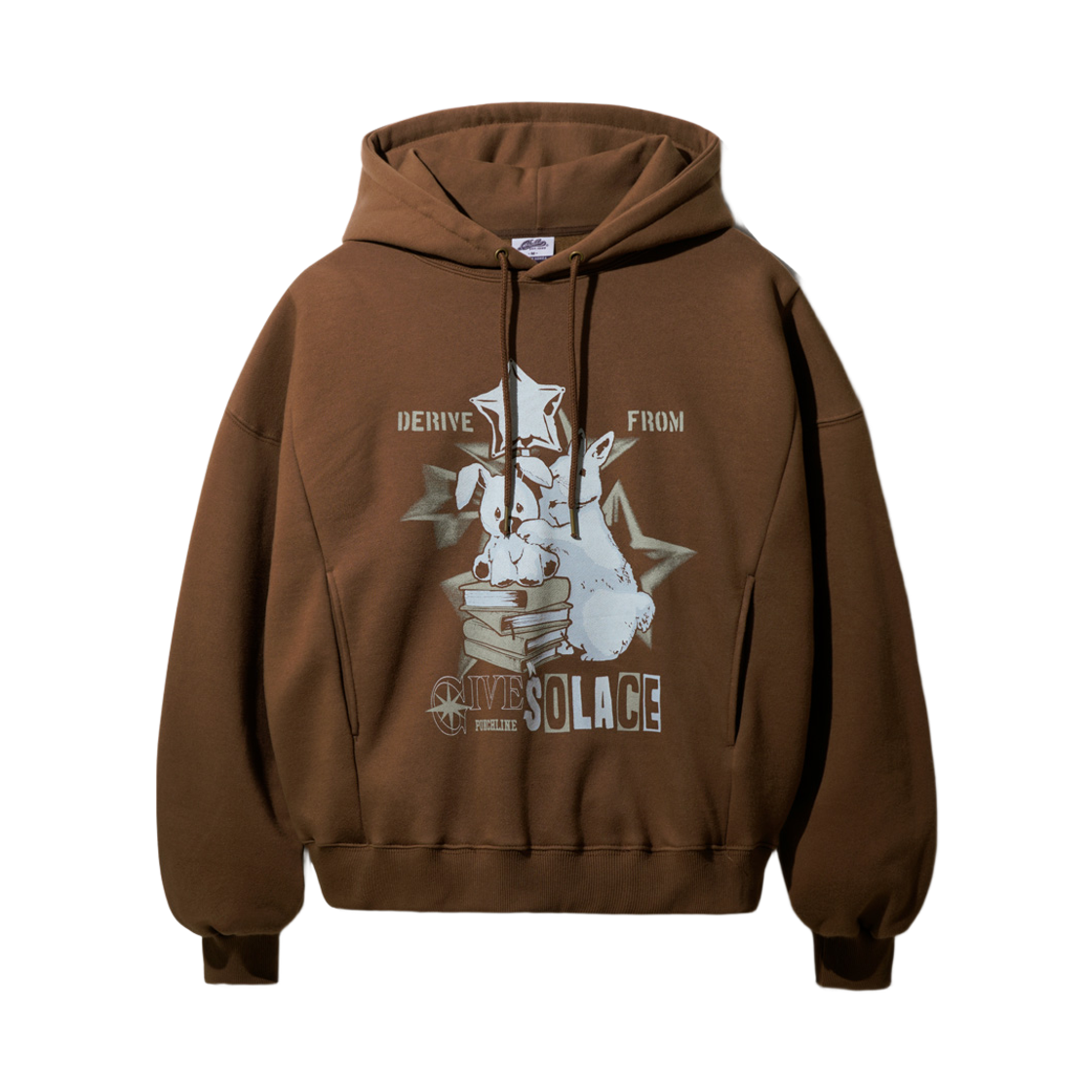 ISHD9170_brown_29 PUNCHLINE Friendly Hoodie Brown ISHD9170