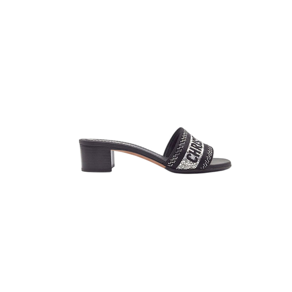 IT4GOPDQM6HS Dior Metallic Thread Strass Dway Mule Sandals