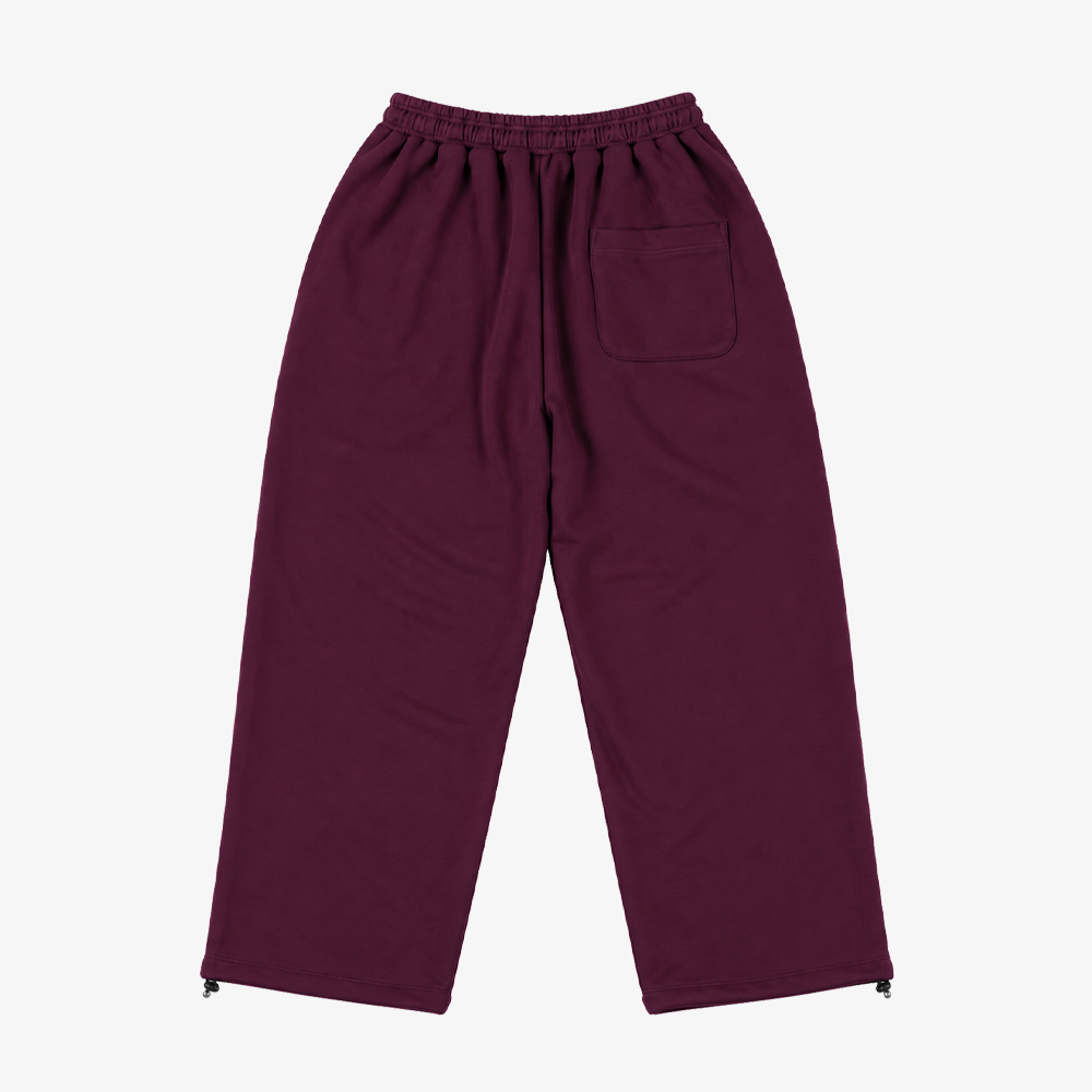 언스테디마켓 레인스톤 스웨트 팬츠 보르도(Unsteady Market Rhinestone Sweat Pants_Bordeaux) - 2